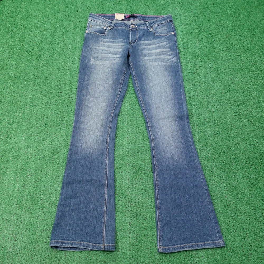 New! Levi's Skinny Flare Jeans Girls 16 Regular Blue Denim‎ Adjustable Waist